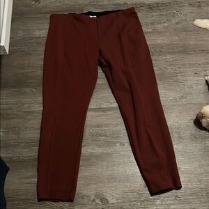 Rachel Zoe Burgundy Straight Leg Pants